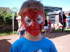 FacePainting of Spiderman by Arty-faces