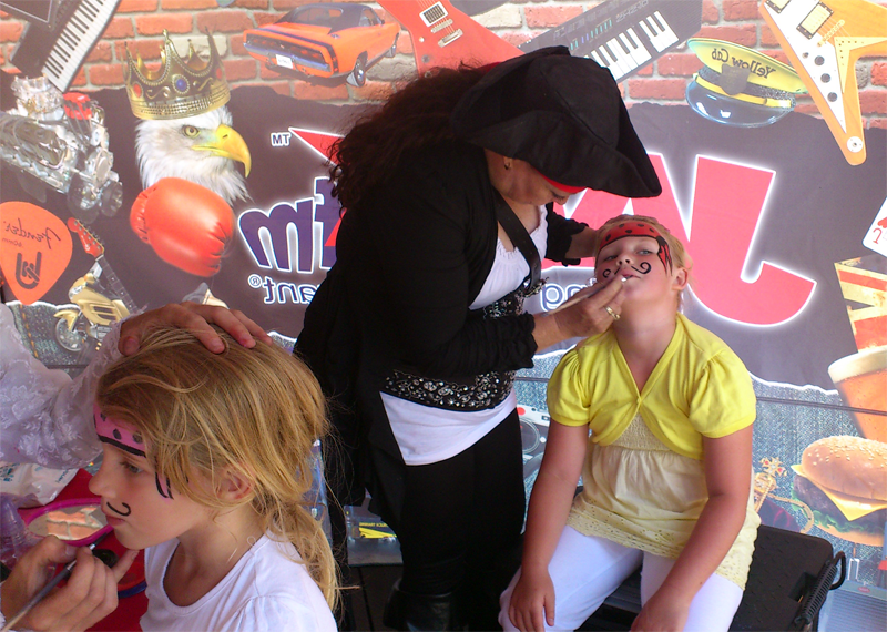 Pirate Face Painting at Bristol Harbor Festival